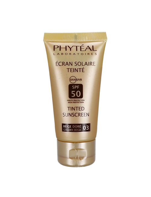 PHYTÉAL ÉCRAN TEINTÉ DORÉ SPF 50, 50 ML