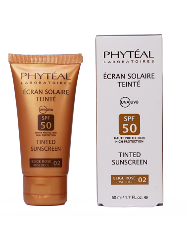 PHYTÉAL ÉCRAN TEINTÉ ROSÉ SPF 50, 50 ML