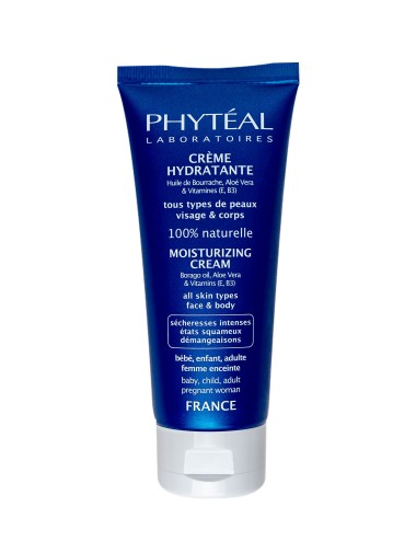 PHYTÉAL CRÈME HYDRATANTE VISAGE ET CORPS TOUT TYPE DE PEAU À L'HUILE DE BOURRACHE 100 ML V01