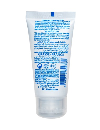 PHYTÉAL CRÈME VISAGE PURIFIANTE PEAUX GRASSES AUX EXTRAITS DE PLANTES 50 ML