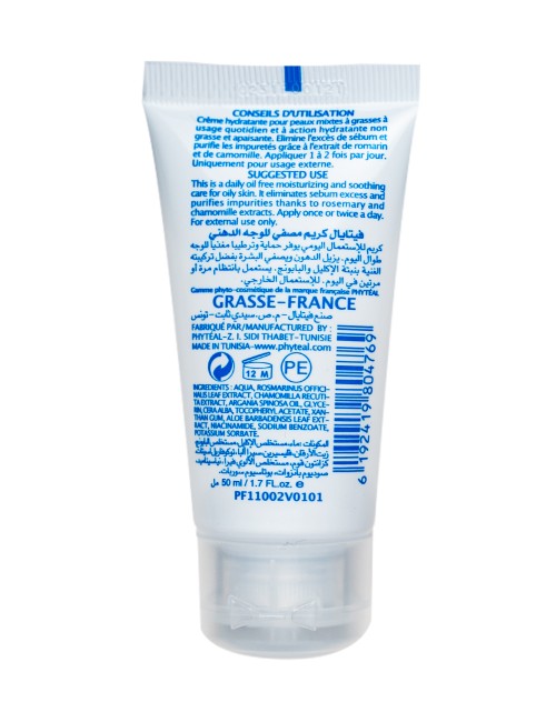 PHYTÉAL CRÈME VISAGE PURIFIANTE PEAUX GRASSES AUX EXTRAITS DE PLANTES 50 ML
