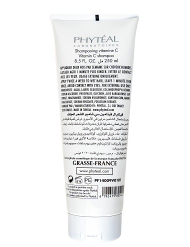 PHYTÉAL VITAMINE C SHAMPOOING BOOSTER N°1 CHEVEUX SECS 250 ML