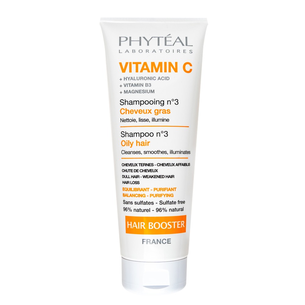 PHYTÉAL VITAMINE C SHAMPOOING BOOSTER N°3 CHEVEUX GRAS 250 ML