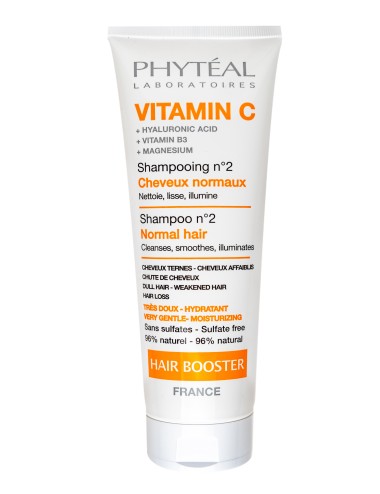 PHYTÉAL VITAMINE C SHAMPOOING BOOSTER N°2 CHEVEUX NORMAUX 250 ML